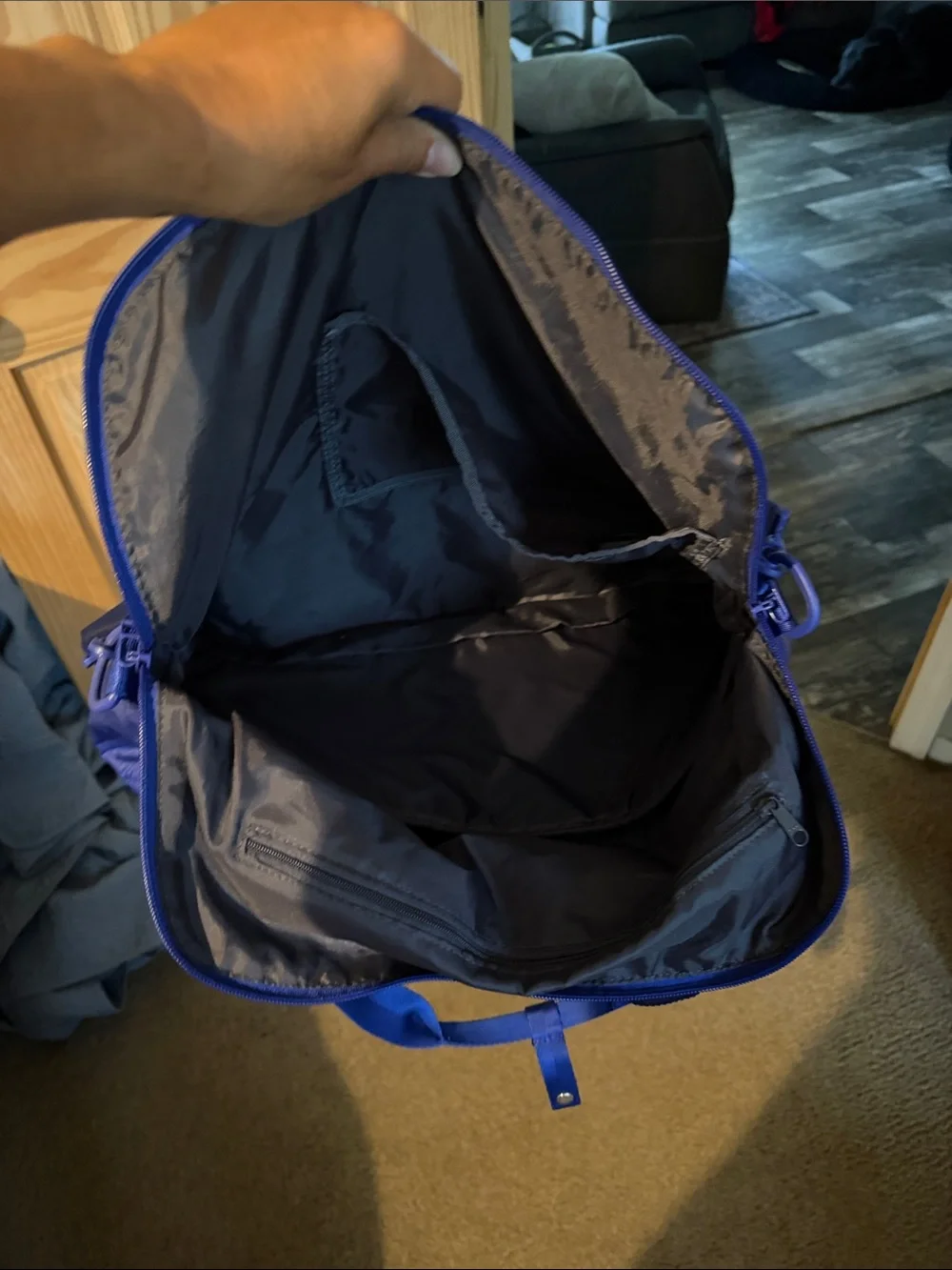 Under Armour Royal Blue Duffel Tote with Adjustable Strap